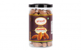 Anjani Superfoods Almonds Roasted And Salted   Plastic Jar  100 grams